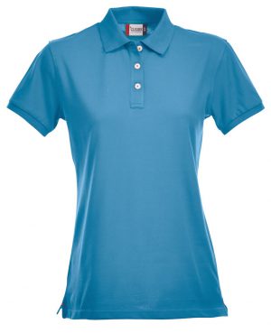 Polo Premium Stretch Clique Lady turquoise - Yipp & Co Textiles