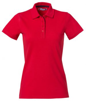 Polo Heavy Premium Clique Lady rood - Yipp & Co Textiles