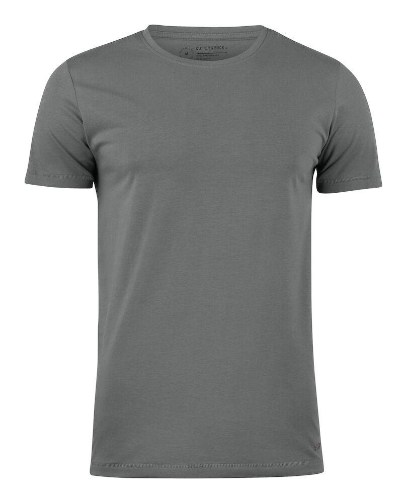 cutter buck manzanita t shirt grijs voorzijde yippenco textiles